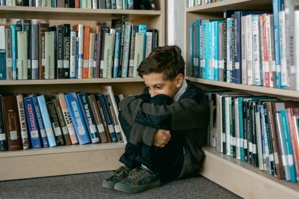 Upset child at school